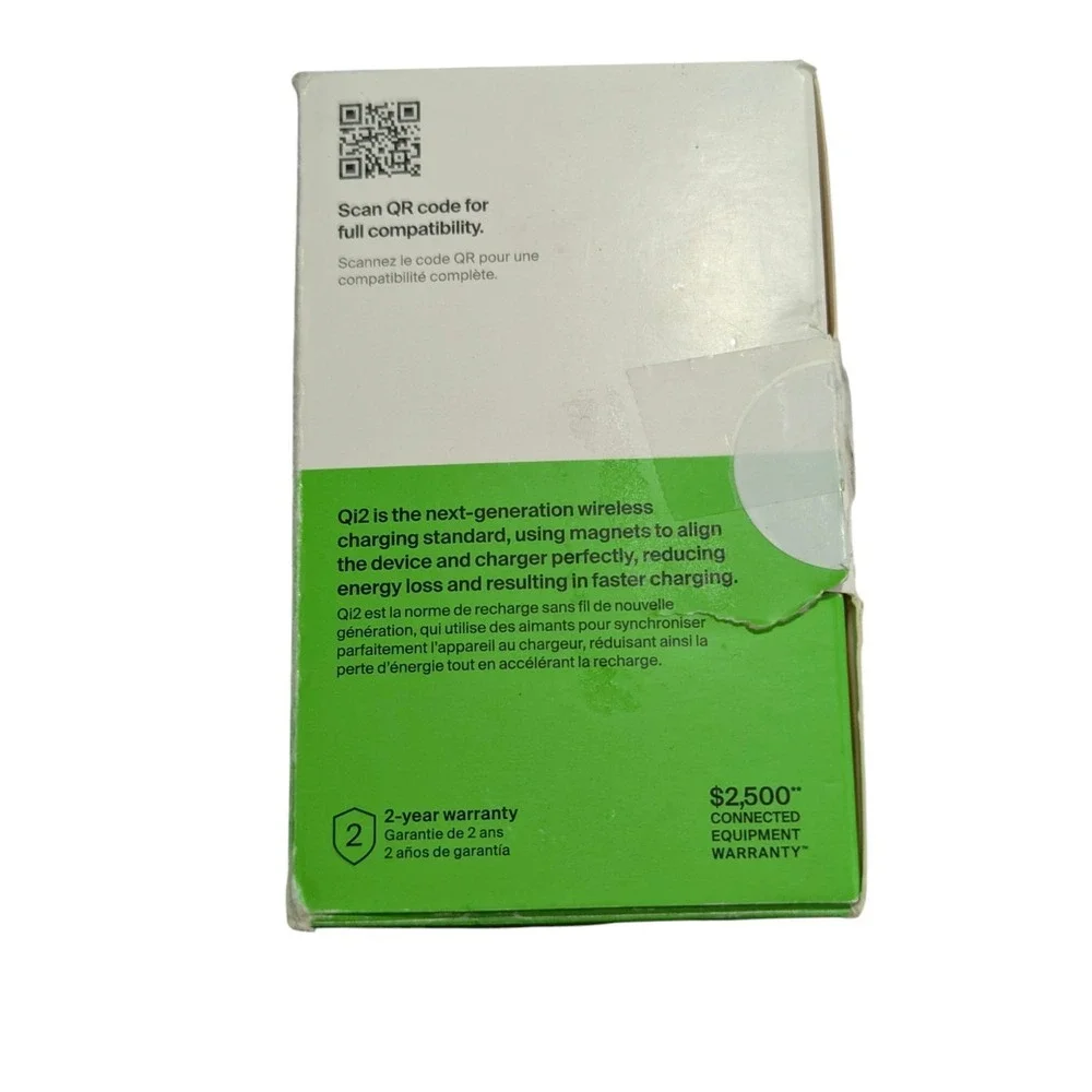 Bb. Belkin Boost Charge 2 In 1 Magnetic Foldable Charger Qi2 White‎ WIZ028